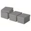 PACK 3 CAJAS CARTON DECORATIVA GRIS 255X200X150MM | LEITZ | 1 UNIDAD | 4049793072265