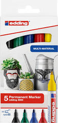 Rotulador Edding 3000 Pack 5 Colores Basicos | Edding | Pack 1 Unidades