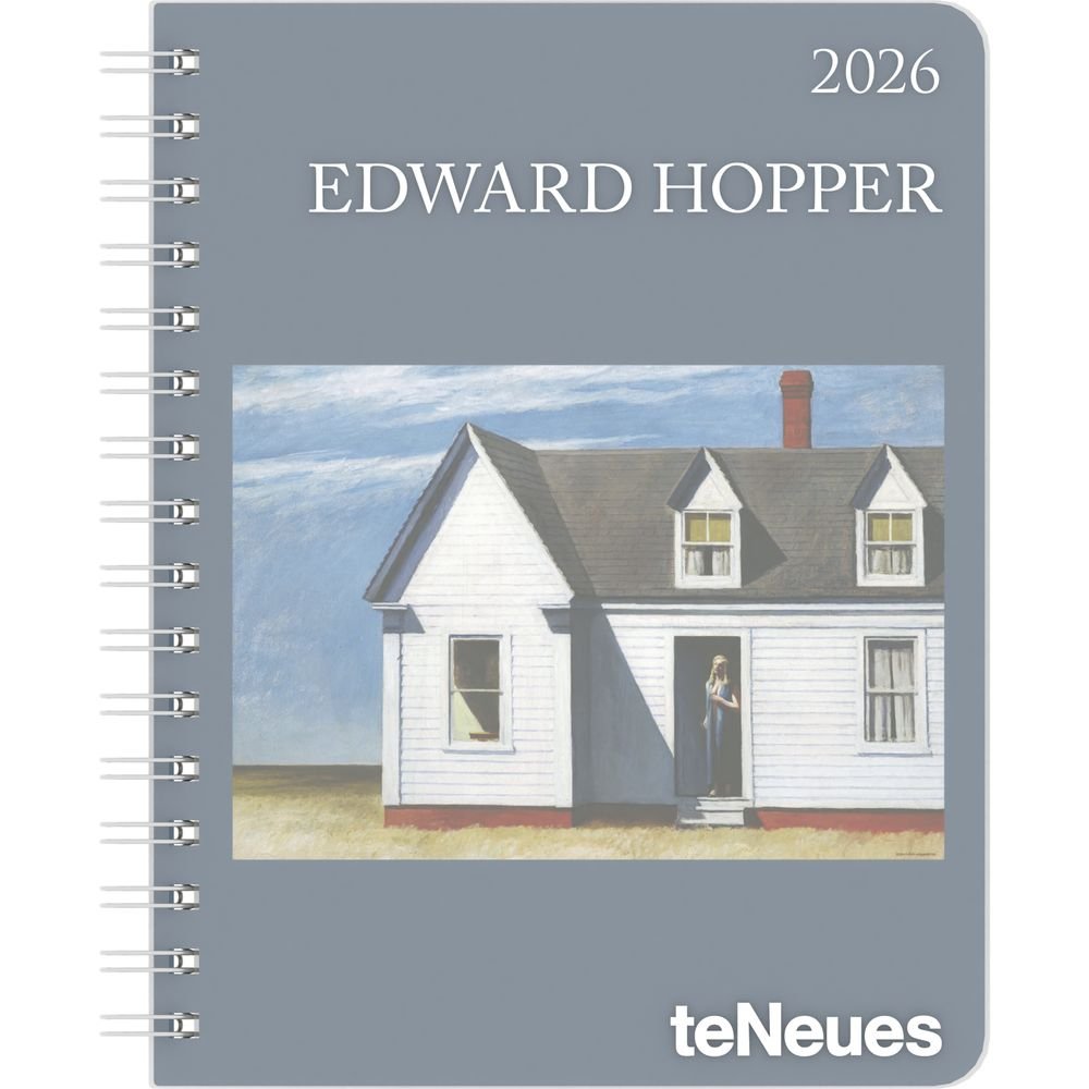 AGENDA ANUAL 2026 EDWARD HOPPER DIARY DELUXE 16,5 X 21,6 SV | TENEUES AGENDAS