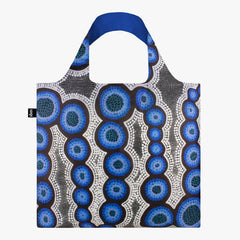 BOLSA PLEGABLE LOQI KIRSTEN NANGALA WATER BLUE | LOQI