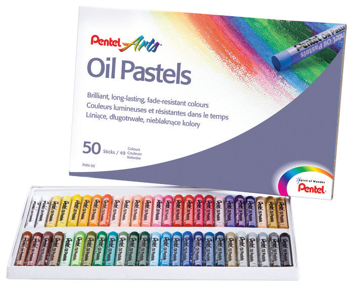 PASTEL BASE ACEITE 50 COLORES SURTIDOS, | 1 UNIDADES | (PENTEL)