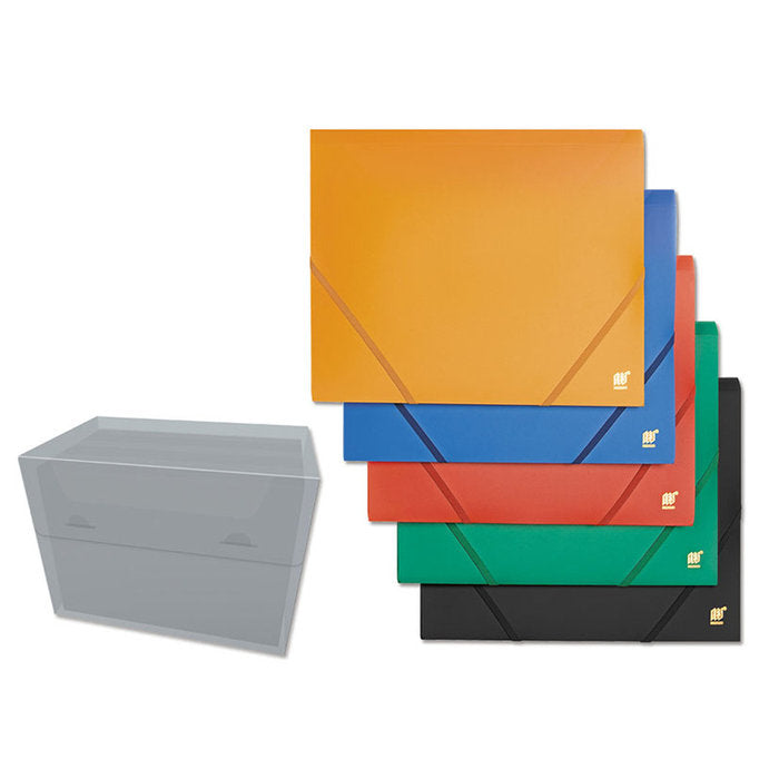 CARPETA GOMAS Y SOLAPA A4 PP OPACA COLORES SURTIDOS | 6 UNIDADES | (YES)