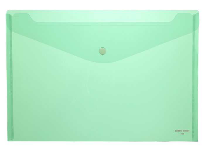 CARPETA PP SOBRE A4 1 BROCHE 105 VERDE | 12 UNIDADES | (DATABANK)