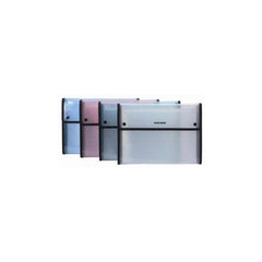 CARPETA PP FUELLE BOTON A4 KBA412 CRISTAL | 1 UNIDADES | (DATABANK)