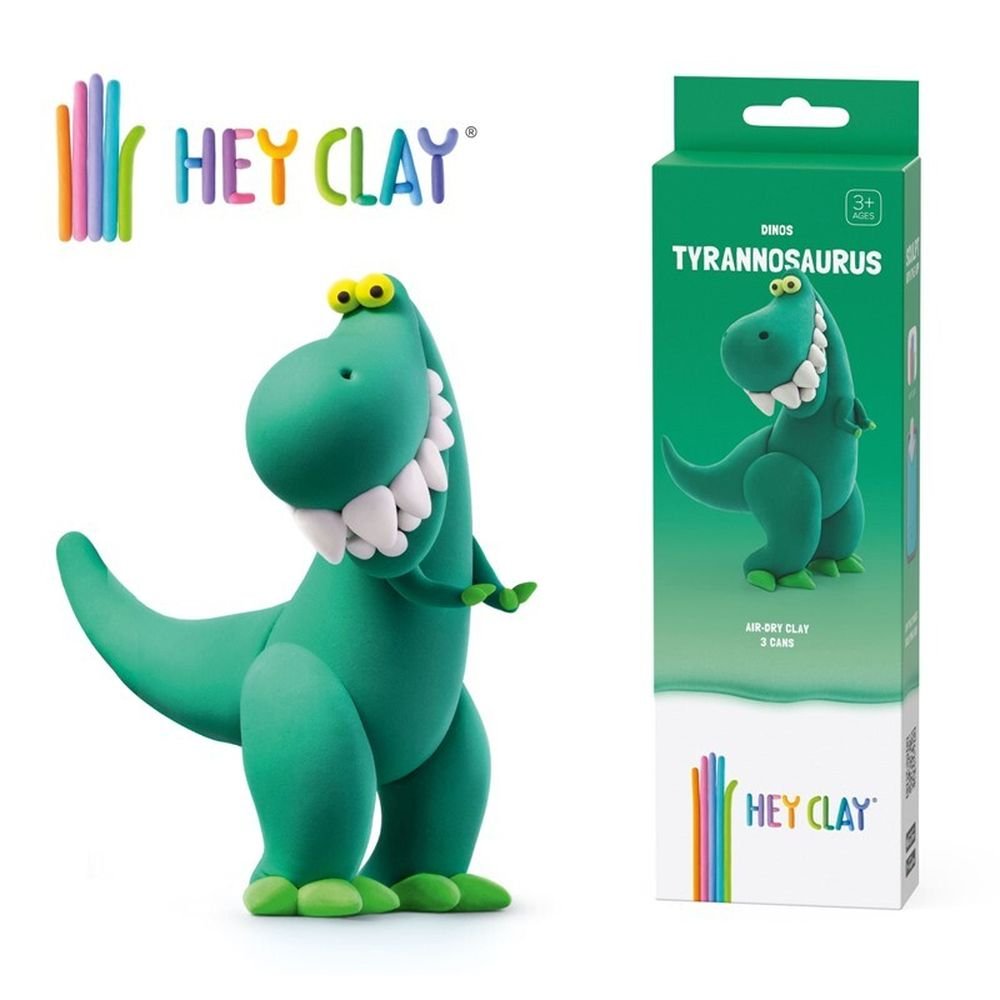 JUEGO HEY CLAY TIRANOSAURIO (3 BOTES) | 1 UNIDADES | (LUDILO)