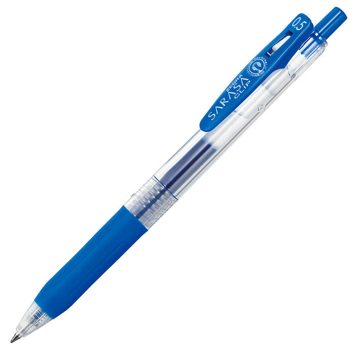 BOLIGRAFO ZEBRA SARASA GEL CLIP 0,5 AZUL COBALTO | 12 UNIDADES | (ZEBRA PEN)