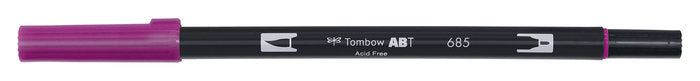 Rotulador Doble Punta Pincel Dual Brush 685 Deep Magenta | Tombow | Pack 6 Unidades