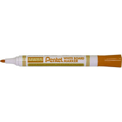 Rotulador Maxiflo Para Pizarra Blanca Trazo Fino Naranja | Pentel | Pack 12 Unidades