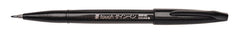 Rotulador Pentel Touch Con Punta De Pincel Negro | Pentel | Pack 10 Unidades