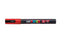 Marcador uni posca pc3m color rojo 0,9-1.3mm