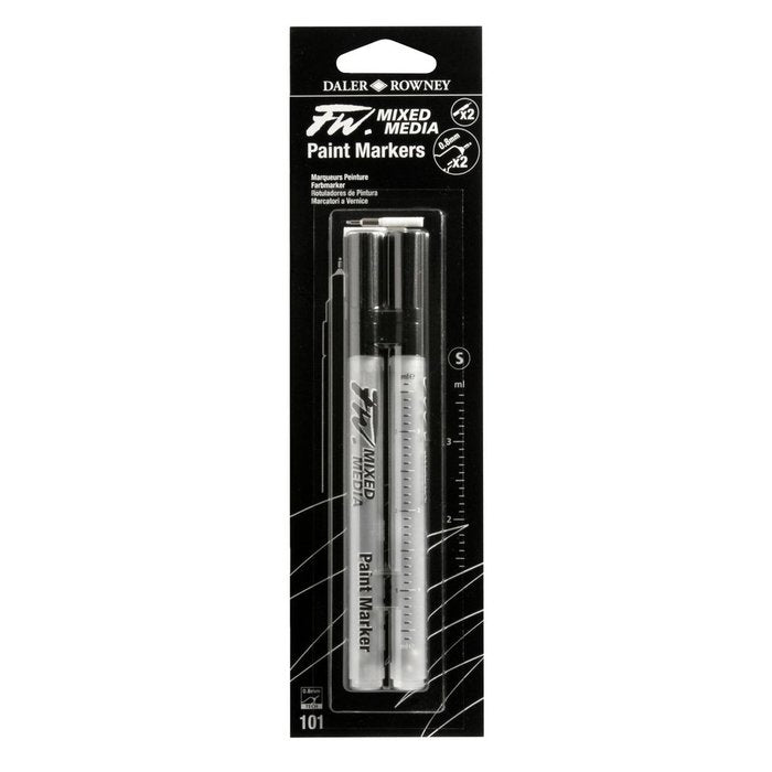 Rotulador Fw Artist Vacios Blister 2 Punta Tecnica Pequeñas | Daler Rowney | Pack 1 Unidades