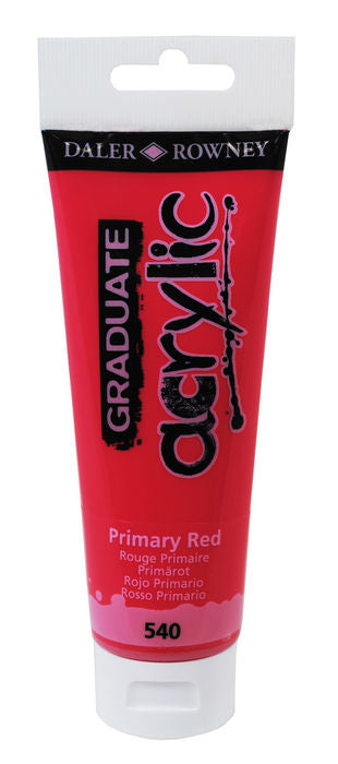 PINTURA ACRILICA GRADUATE 120ML PRIMARY ROJO | 3 UNIDADES | (DALER ROWNEY)