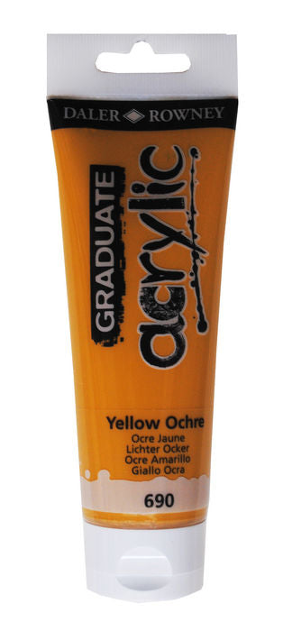 PINTURA ACRILICA GRADUATE 120ML AMARILLO OCHRE | 3 UNIDADES | (DALER ROWNEY)