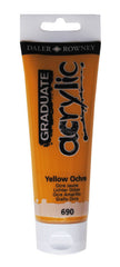 PINTURA ACRILICA GRADUATE 120ML AMARILLO OCHRE | 3 UNIDADES | (DALER ROWNEY)
