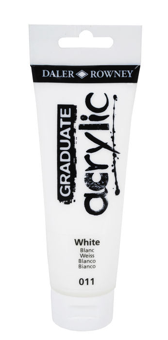 PINTURA ACRILICA GRADUATE 120ML BLANCO | 3 UNIDADES | (DALER ROWNEY)