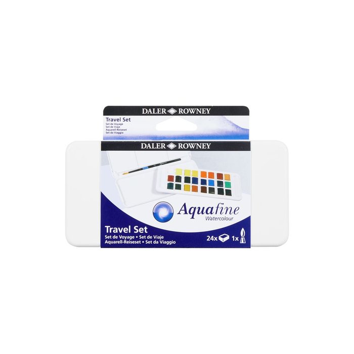 SET DE ACUARELA AQUAFINE TRAVEL SET 24 MEDIO GODETS | 1 UNIDADES | (DALER ROWNEY)