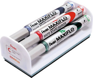 Set 4 Rotulador Pizarra Blanca Punta Media Mwl5S Surtidos | Pentel | Pack 1 Unidades