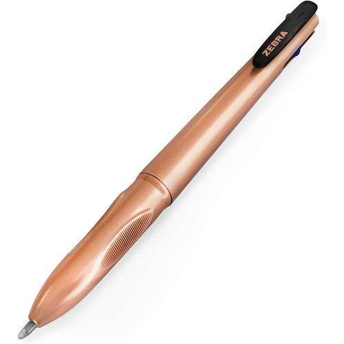BOLIGRAFO ZEBRA 4 COLORES SMOOTH 1,0 ROSE GOLD | 10 UNIDADES | (ZEBRA PEN)
