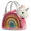 PELUCHE BOLSO ARCOIRIS UNICORNIO ROSA 21CM | AURORA | 1 UNIDAD | 5034566611719