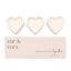 Set 3 Velas Corazon Amore Sr y Sra Widdop