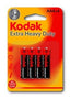 Pilas Kodak Cloruro Zinc AAA 1,5V Pack 4 Unidades