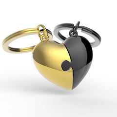 LLAVERO METALMORPHOSE LIFESTYLE - PUZZLE CORAZON ORO/NEGRO | METALMORPHOSE | 1 UNIDAD | 5404006038749