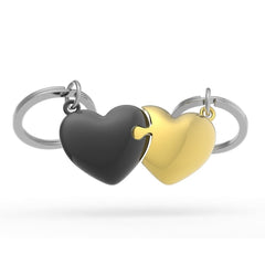 LLAVERO METALMORPHOSE PUZZLE CORAZON GOLD-BLACK | METALMORPHOSE | 1 UNIDAD | 5404006049769