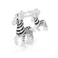 Llavero Metalmorphose Animals Zebra