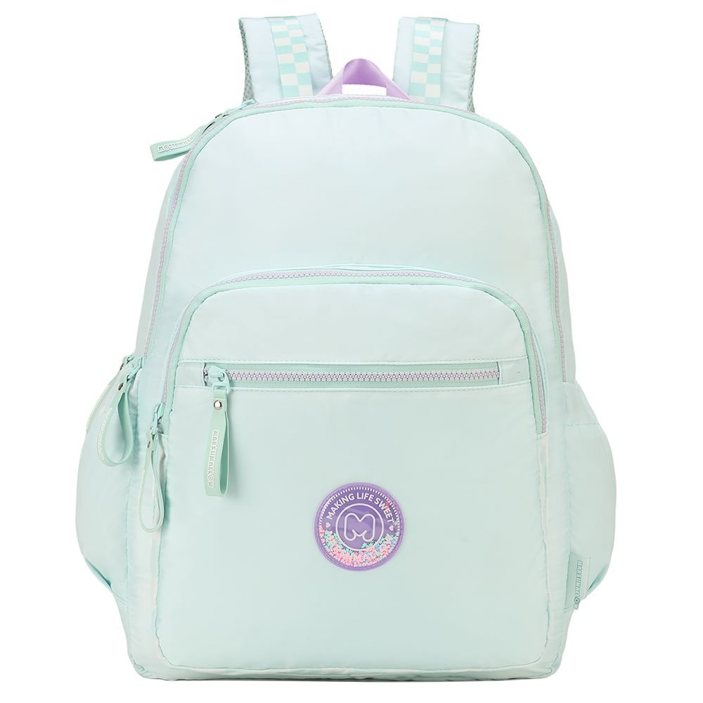 MOCHILA CON BOLSILLO FRONTAL MINT | MARSHMALLOW