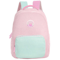 MOCHILA CON BOLSILLO FRONTAL SUGAR CRUSH CORAL | MARSHMALLOW