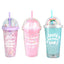 Vaso con pajita Marshmallow 460ml doble pared