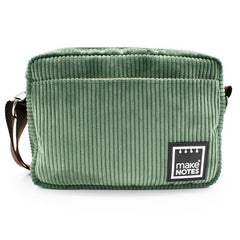 BANDOLERA VERDE 21X15X6 CM SILKY TOUCH | MAKENOTES
