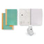 Cuaderno Esp Metalico Doble Blanco A4 Rayado Simple Verde MAKENOTES