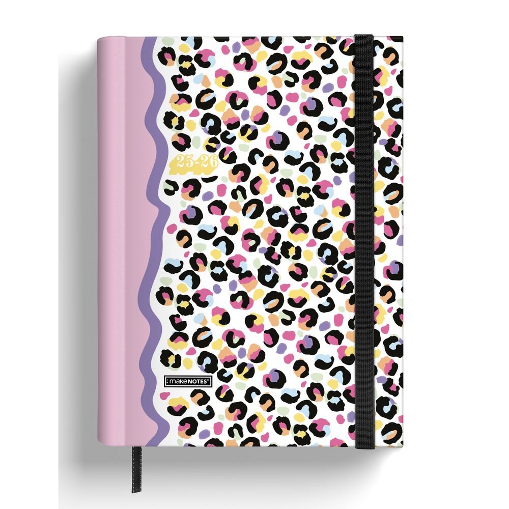 AGENDA SEMANAL A5 ESPIRAL BLANCA OCULTA 16 MESES WILD POP | MAKENOTES