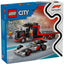 Lego Camion de Exposición de F1 con Coche de Carreras Audi Lego City