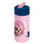 BOTELLA PLASTICO CON PAJITA PERRITO ROSA | DERFORM | 1 UNIDAD | 5901130102174