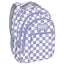 MOCHILA TRIPLE ESCOLAR BACK UP CUADROS LILA CORAZONES | DERFORM