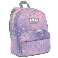 MOCHILA ESCOLAR CON BOLSILLO BACK UP CORAZONES BRILLANTES | DERFORM