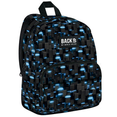 MOCHILA ESCOLAR CON BOLSILLO BACK UP BLOQUES NEON | DERFORM