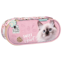 ESTUCHE OVALADO CON ORGANIZADOR SWEET CAT | DERFORM