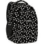 Mochila escolar doble negra con topos blancos DERFORM