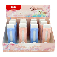 EXP 12 GOMA BORRAR STICK RETRACTIL SAKURA | 12 UNIDADES | (M&G)