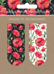 MARCAPAGINAS MAGNETICOS MOTIF FLEURS ROUGES FLORES ROJAS | 6 UNIDADES | (PICTURA)
