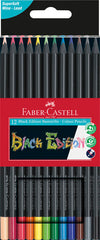 LAPIZ FABER CASTELL BLACK EDITION 12 COLORES SURTIDOS | 1 UNIDADES | (FABER CASTELL)