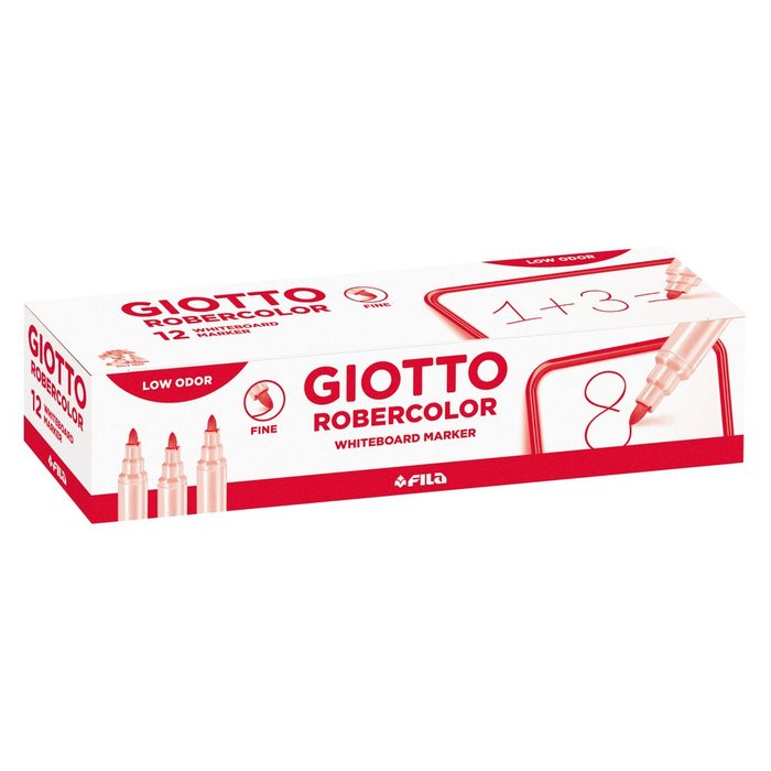 Rotulador Pizarra Giotto Robercolor Rojo | Giotto | Pack 12 Unidades