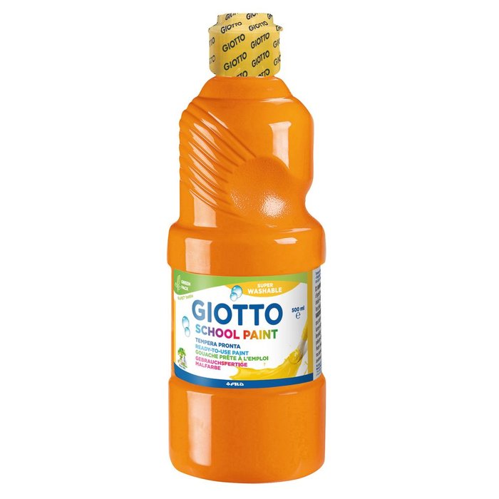 TEMPERA ESCOLAR GIOTTO 500ML NARANJA | 1 UNIDADES | (GIOTTO)