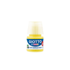 TEMPERA ACRILICA GIOTTO DECOR 25 ML AMARILLO CAJA 6 UD | 6 UNIDADES | (GIOTTO)