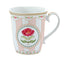 Taza Porcelana Rosa 275 ml Flowery Easy Life