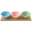 Set para Aperitivos con Tabla y Boles Flores Easy Life
