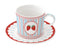 Taza con Plato 380 ML Fruit Mania + Caja Regalo